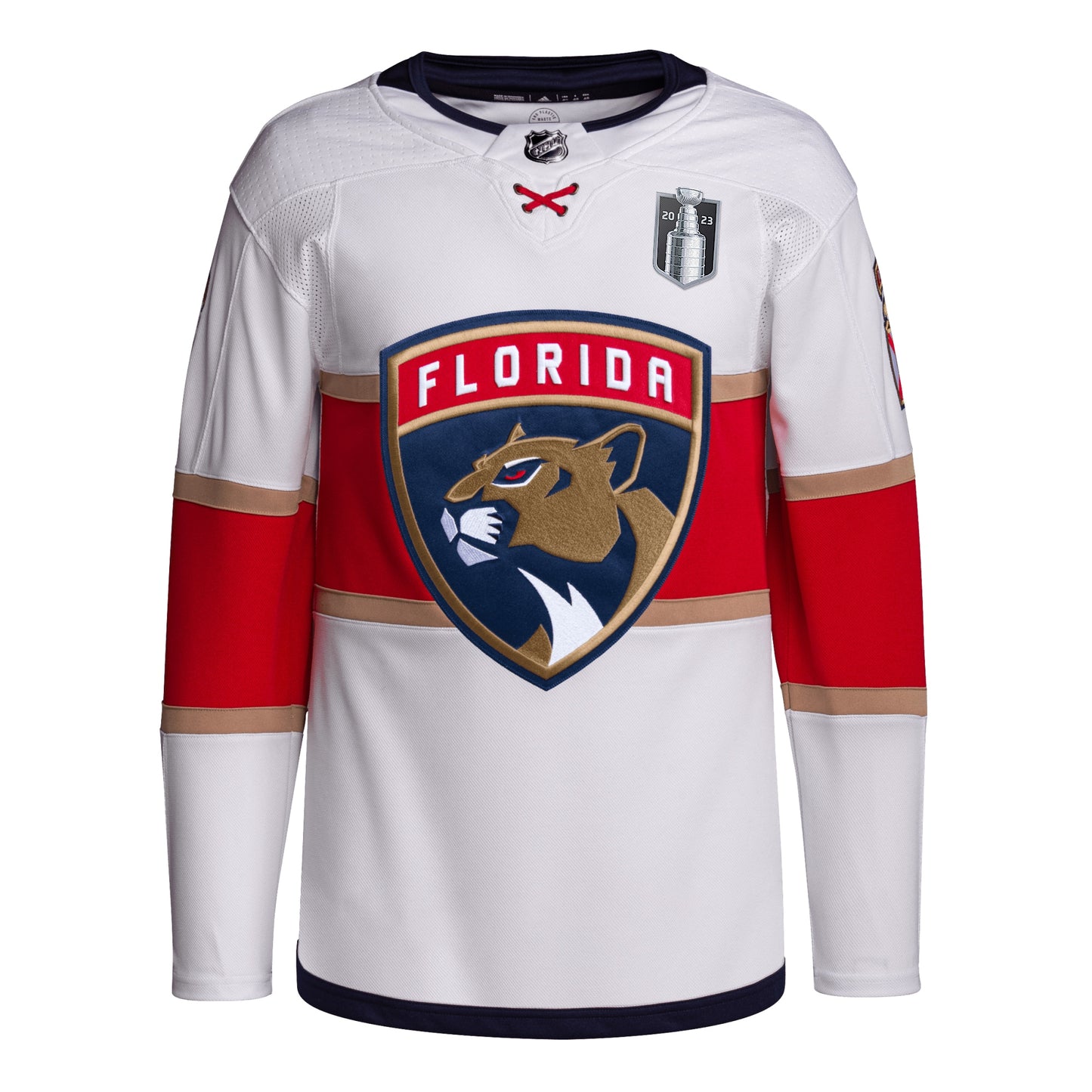 Florida Panthers adidas 2023 Stanley Cup Final Away Primegreen Jersey - White
