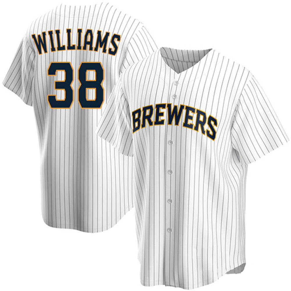 Youth Milwaukee Brewers Devin Williams Cool Base Replica Home Jersey - White